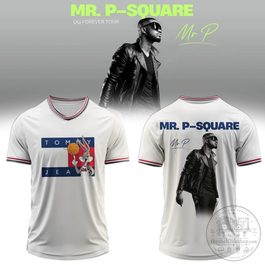 Mr. P-Square OG Forever Tour Bugs Bunny Tommy Jeans White Jersey Mr. P-Square OG Forever Tour Bugs Bunny Tommy Jeans White Jersey
