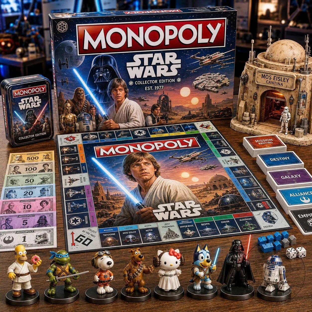 Star Wars Monopoly Collector Edition Board Game