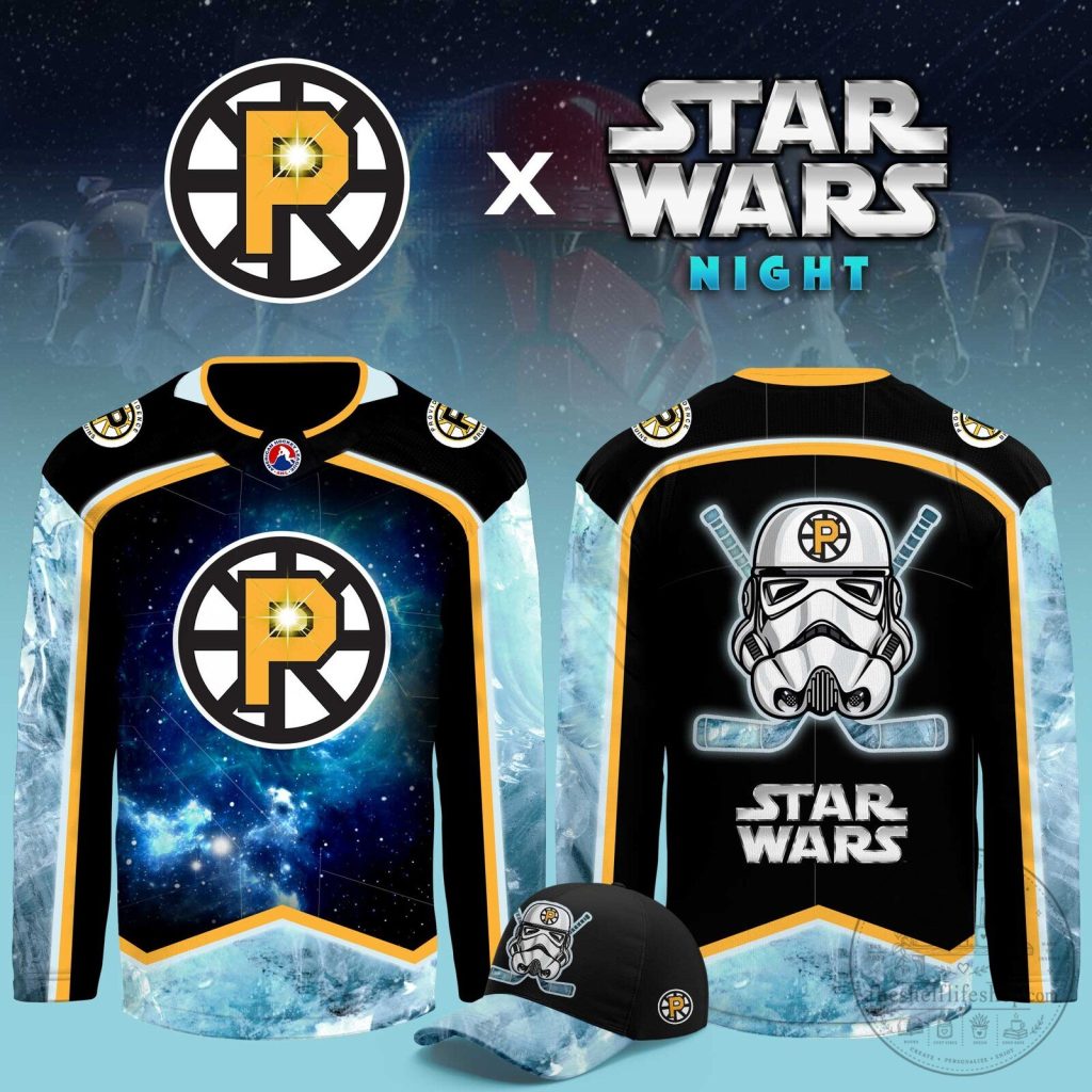 Providence Bruins Star Wars Night Stormtrooper Galactic Hockey Jersey Providence Bruins Star Wars Night Stormtrooper Galactic Hockey Jersey