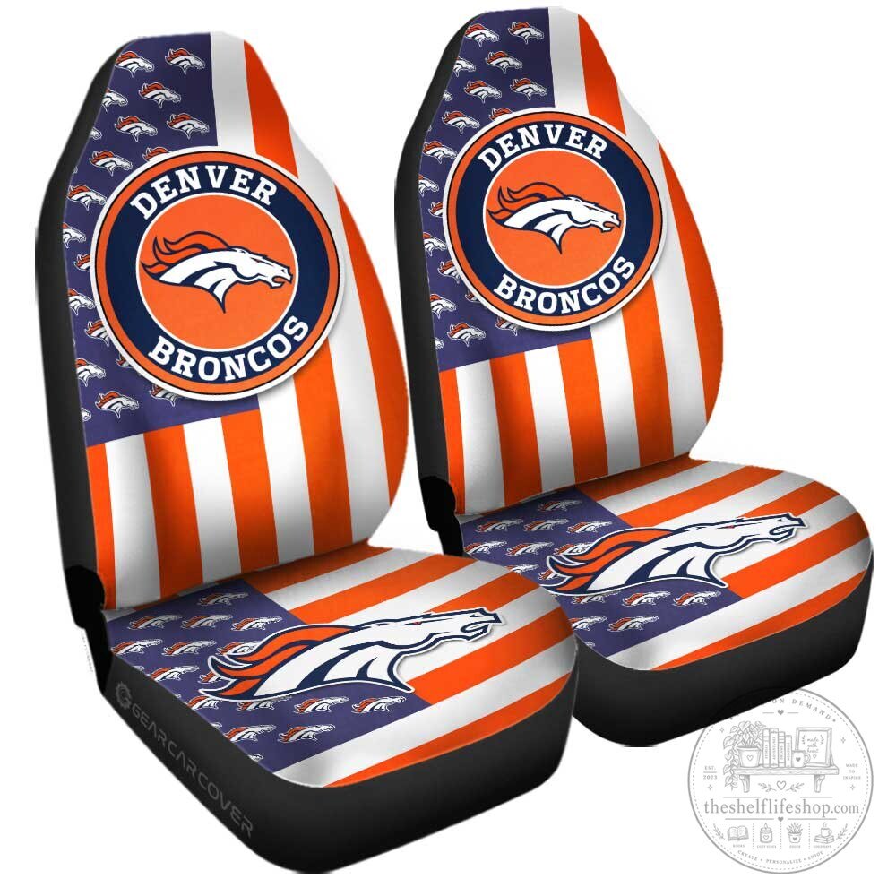 Denver Broncos American Flag Style Car Seat Covers 9 Denver Broncos American Flag Style Car Seat Covers