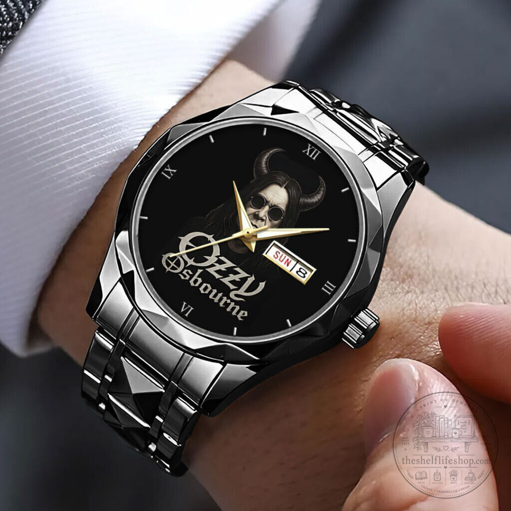 Stainless Steel Quartz Watch Featuring Ozzy Osbourne Heavy Metal Rock Band Design 11 Stainless Steel Quartz Watch Featuring Ozzy Osbourne Heavy Metal Rock Band Design
