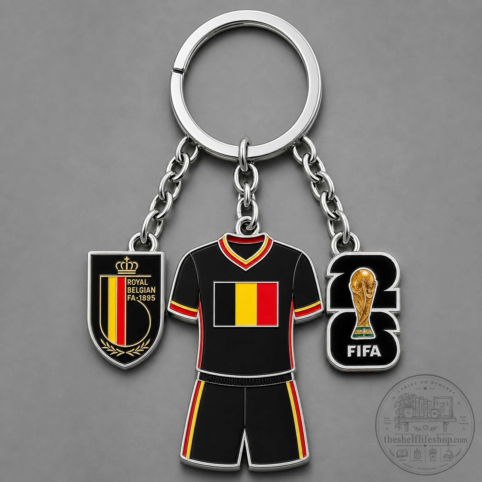 Belgium National Football Team World Cup 2026 FIFA Champions Keychain