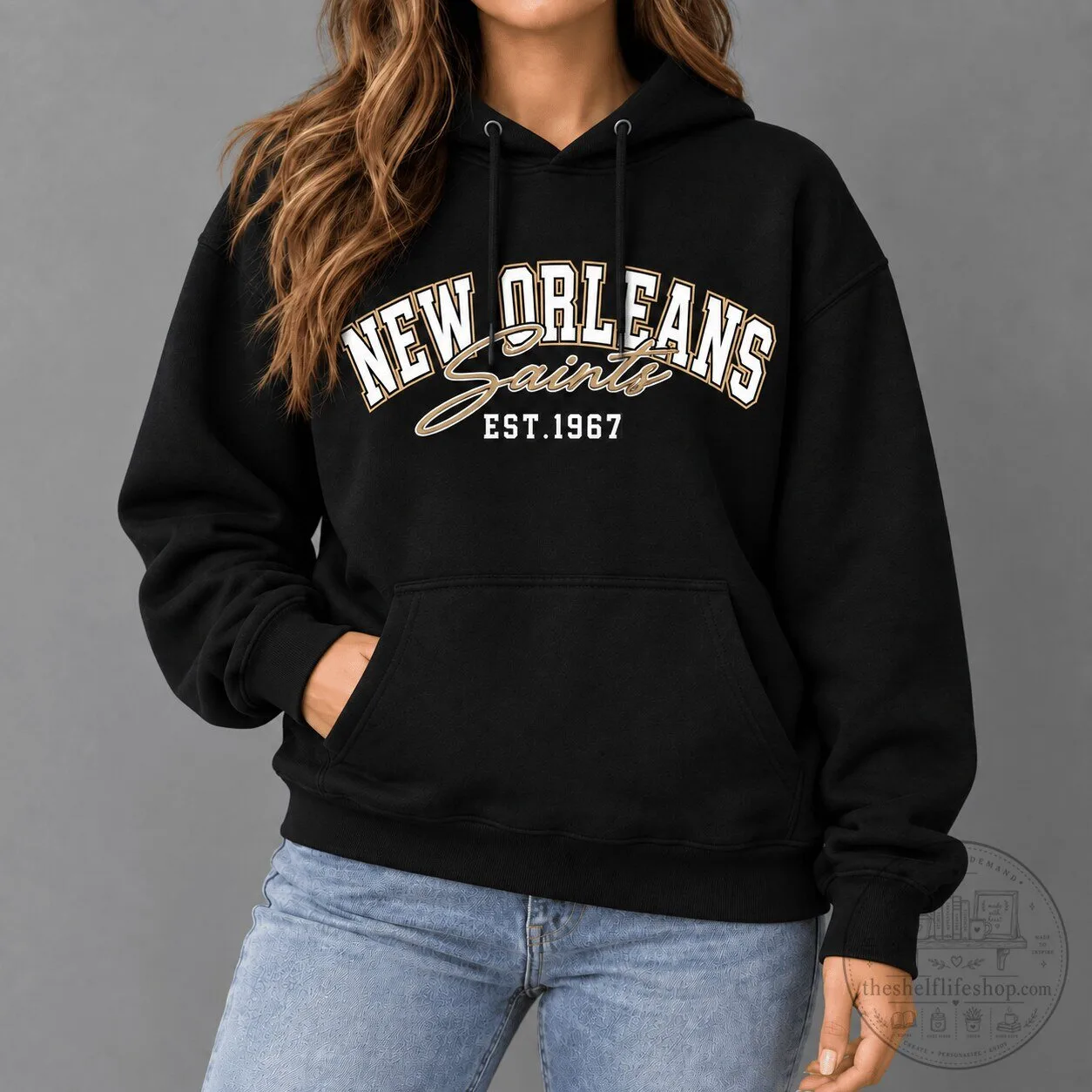 New Orleans Saints Established 1967 Football Team Black Hoodie 2 New Orleans Saints Established 1967 Football Team Black Hoodie