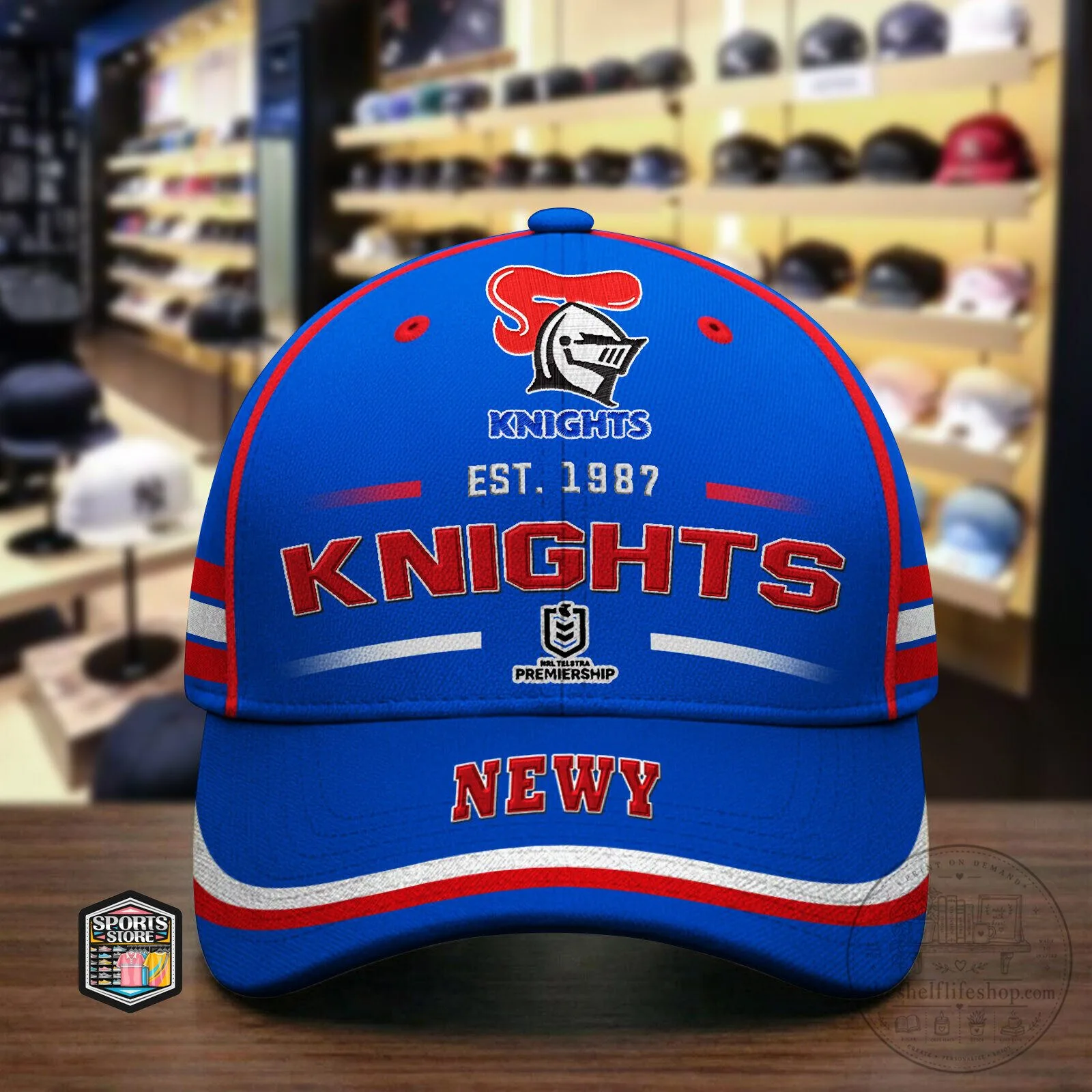 Newcastle Knights National Rugby League Premiership Baseball Cap Hat