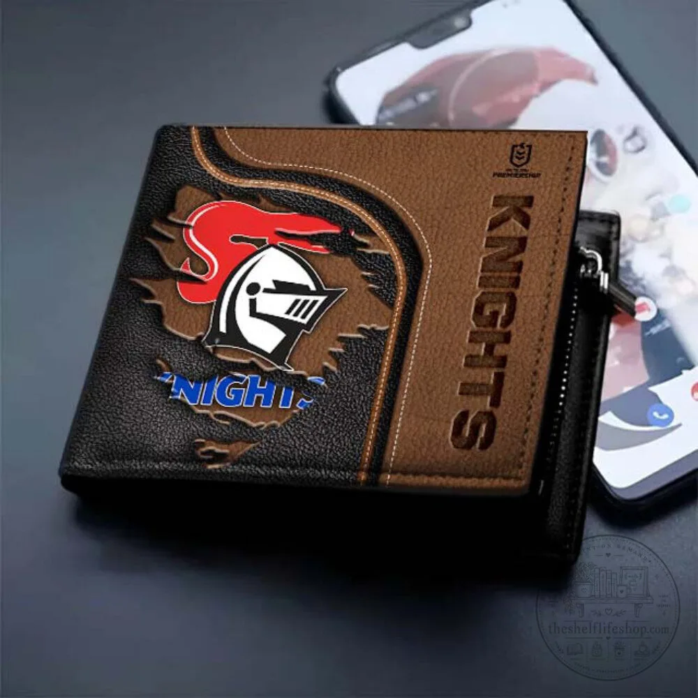 Newcastle Knights Rugby League Football Team Logo Bi-Fold Wallet