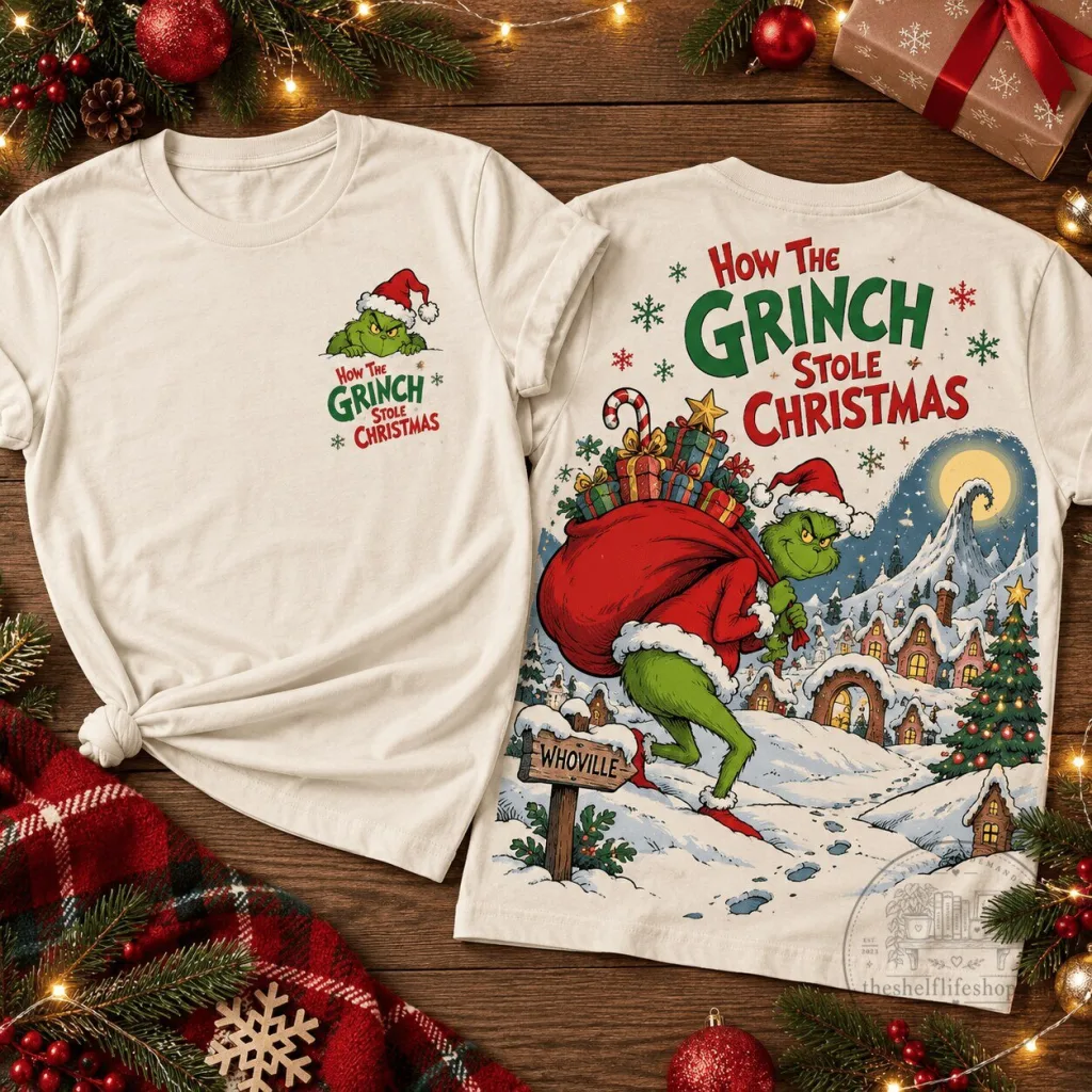 How The Grinch Stole Christmas Whoville Holiday Graphic T-Shirt How The Grinch Stole Christmas Whoville Holiday Graphic T-Shirt