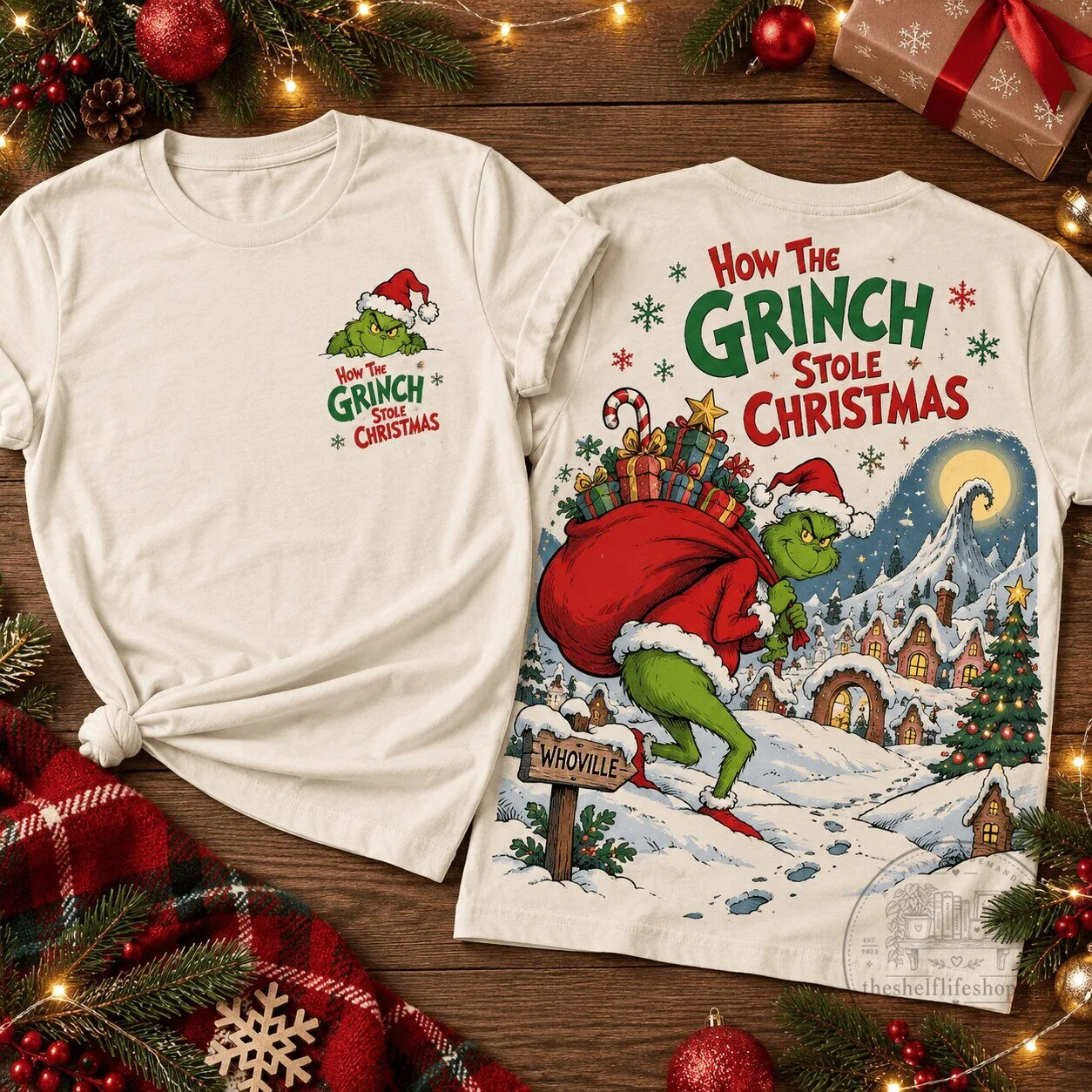 How The Grinch Stole Christmas Whoville Holiday Graphic T-Shirt