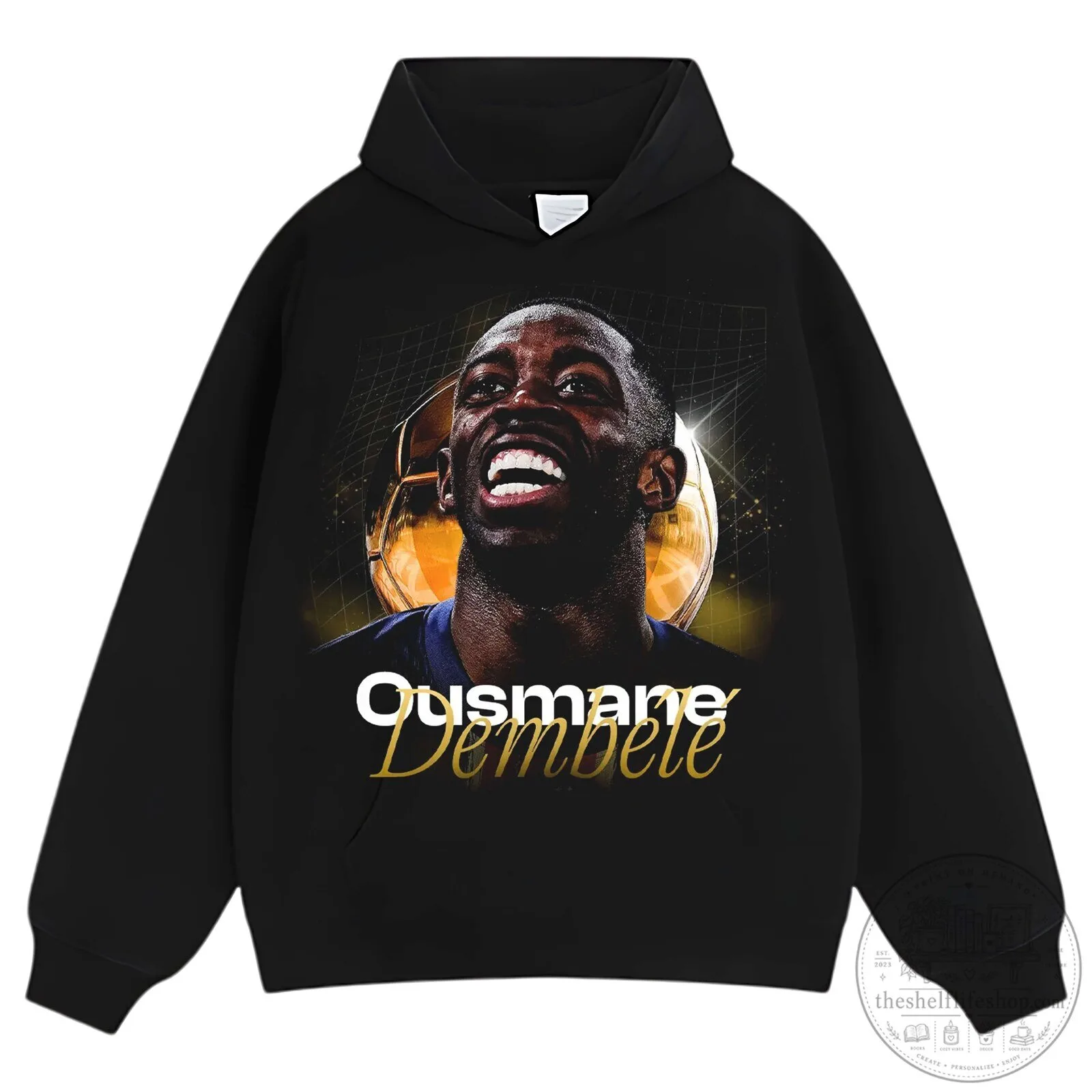 Ousmane Dembele Football Star Graphic Print Black Short Sleeve T-Shirt 19 Ousmane Dembele Football Star Graphic Print Black Short Sleeve T-Shirt