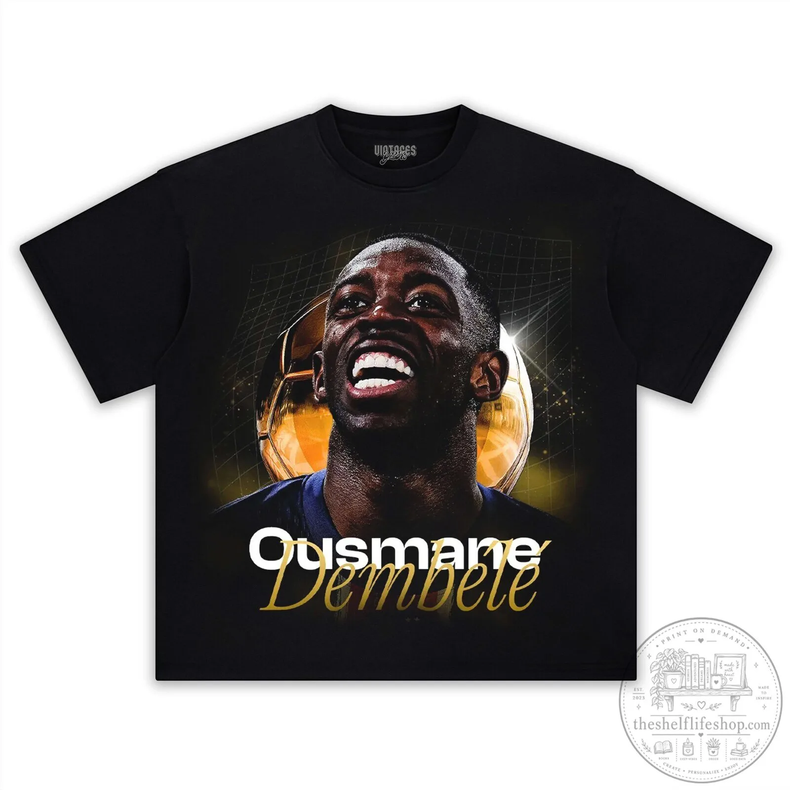 Ousmane Dembele Football Star Graphic Print Black Short Sleeve T-Shirt 20 Ousmane Dembele Football Star Graphic Print Black Short Sleeve T-Shirt
