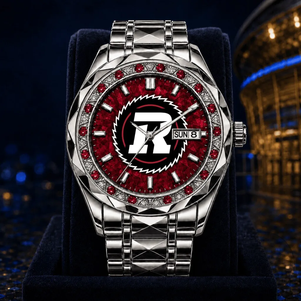 Ottawa Redblacks Canadian Football League Men's Stainless Steel Watch Ottawa Redblacks Canadian Football League Men's Stainless Steel Watch