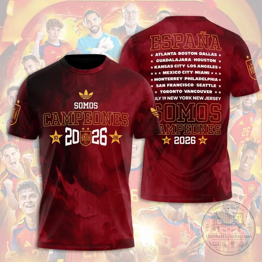 Spain National Football Team 2026 FIFA World Cup Champions Shirt - Limited Edition Model