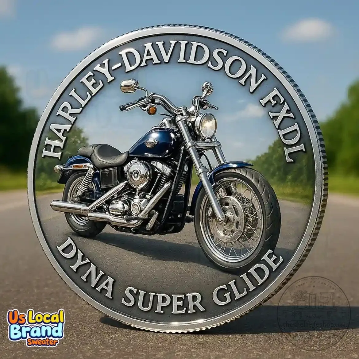 Harley-Davidson FXDL Dyna Super Glide Motorcycle Commemorative Coin