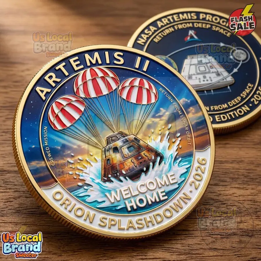 Artemis II Orion Splashdown 2026 Welcome Home Commemorative Coin 5 Artemis II Orion Splashdown 2026 Welcome Home Commemorative Coin