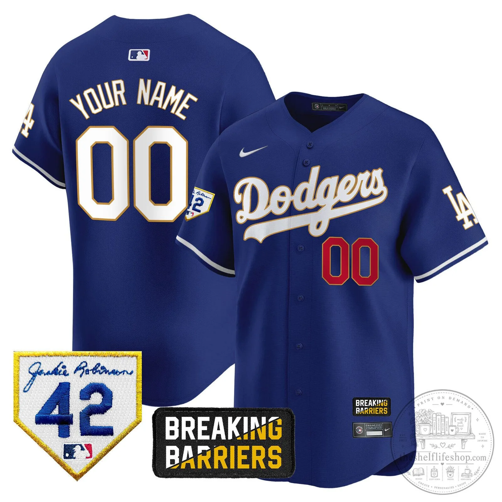 Los Angeles Dodgers Jackie Robinson Breaking Barriers Black Baseball Jersey 12 Los Angeles Dodgers Jackie Robinson Breaking Barriers Black Baseball Jersey