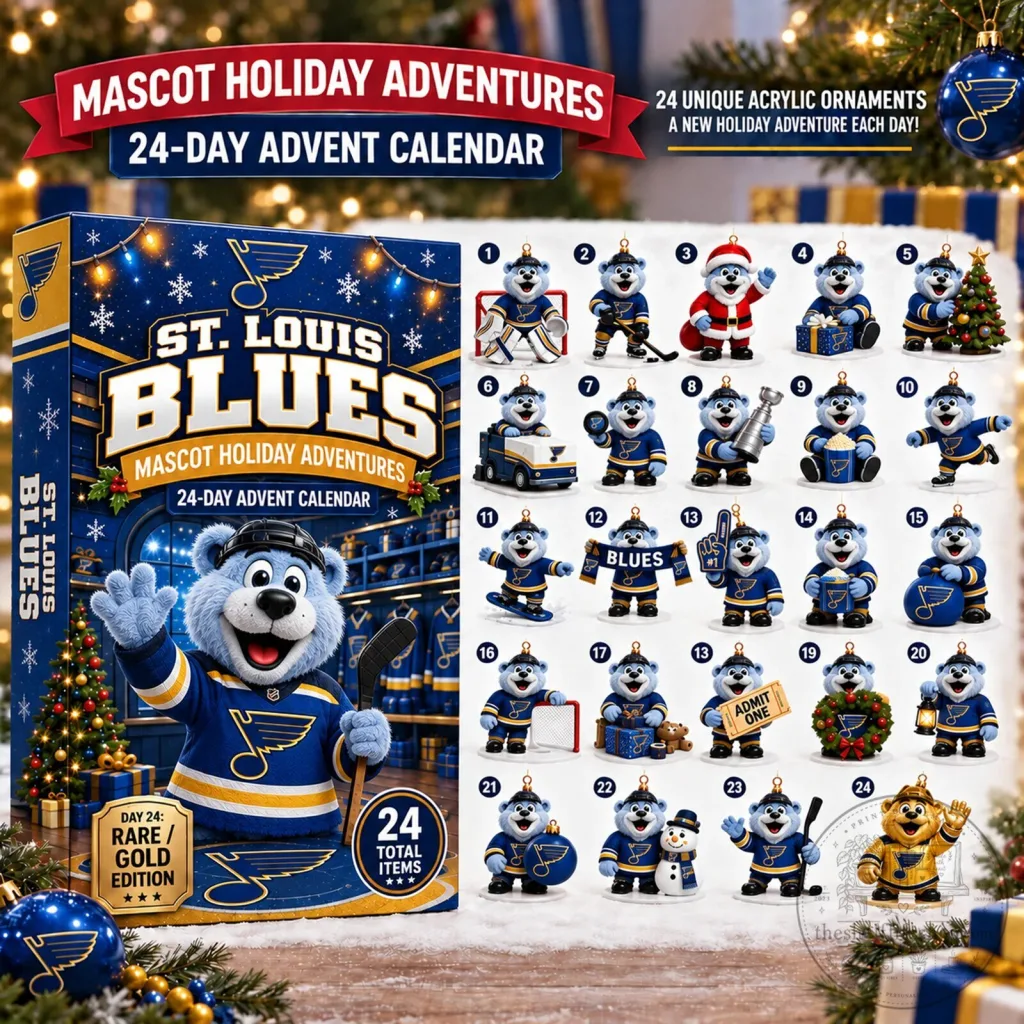 St. Louis Blues Mascot Holiday Adventures 24-Day Advent Calendar 11 St. Louis Blues Mascot Holiday Adventures 24-Day Advent Calendar