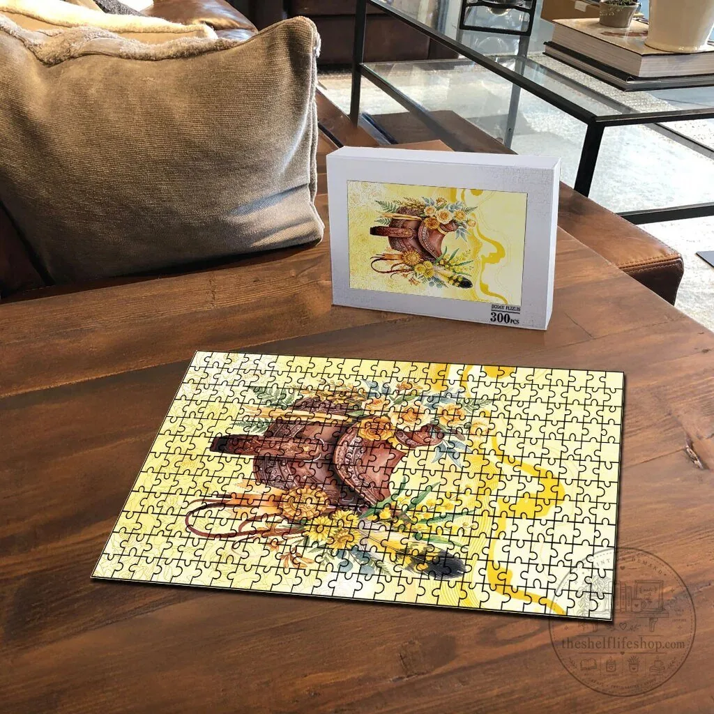 Melbourne Horse Floral Saddle Yellow Rose With Wattle Flowers Jigsaw Puzzle 9 Melbourne Horse Floral Saddle Yellow Rose With Wattle Flowers Jigsaw Puzzle