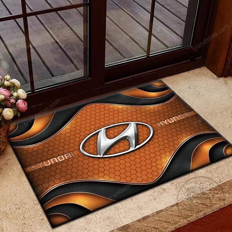 Hyundai Motor Company Blue Honeycomb Pattern Welcome Doormat 15 Hyundai Motor Company Blue Honeycomb Pattern Welcome Doormat