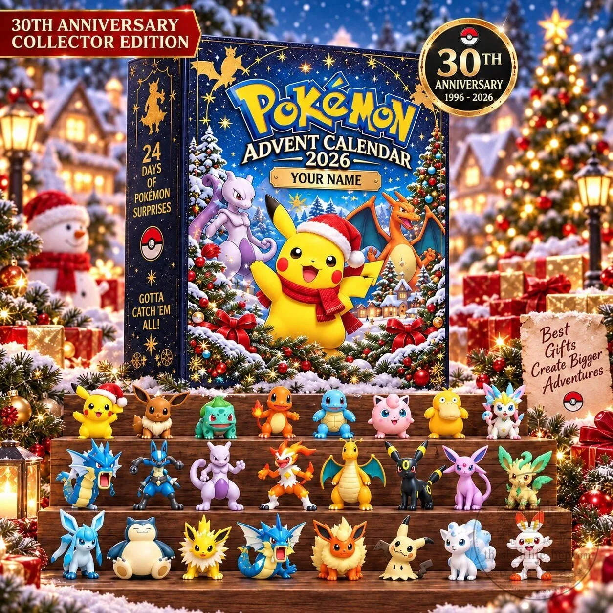 Pokemon 30th Anniversary Advent Calendar 2026 with 24 Days of Surprises