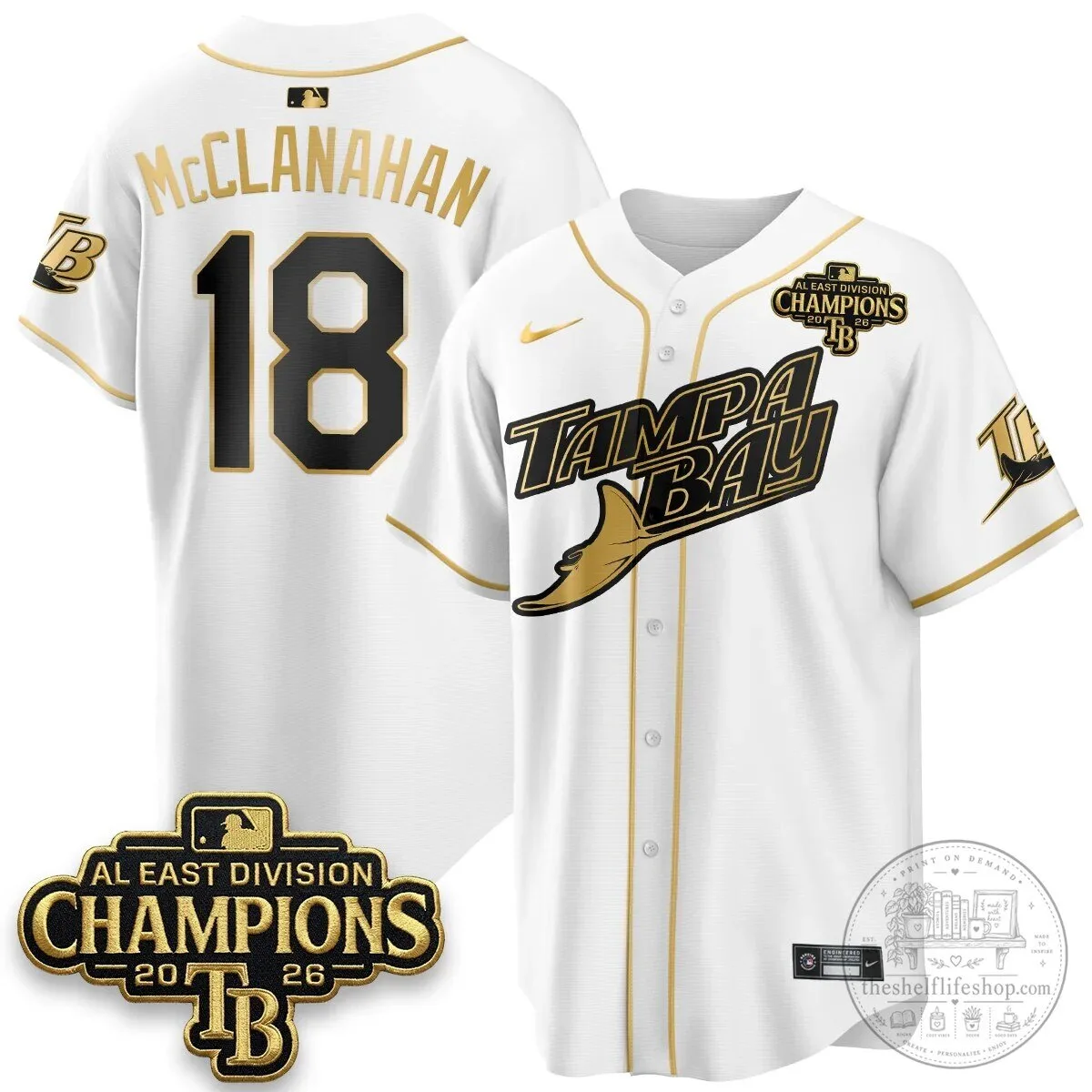 Yandy Diaz Baseball Jersey - 2026 AL East Division Champions, Tampa Bay Rays 54 Yandy Diaz Baseball Jersey - 2026 AL East Division Champions, Tampa Bay Rays