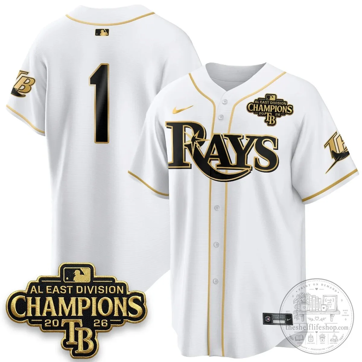 Yandy Diaz Baseball Jersey - 2026 AL East Division Champions, Tampa Bay Rays 67 Yandy Diaz Baseball Jersey - 2026 AL East Division Champions, Tampa Bay Rays