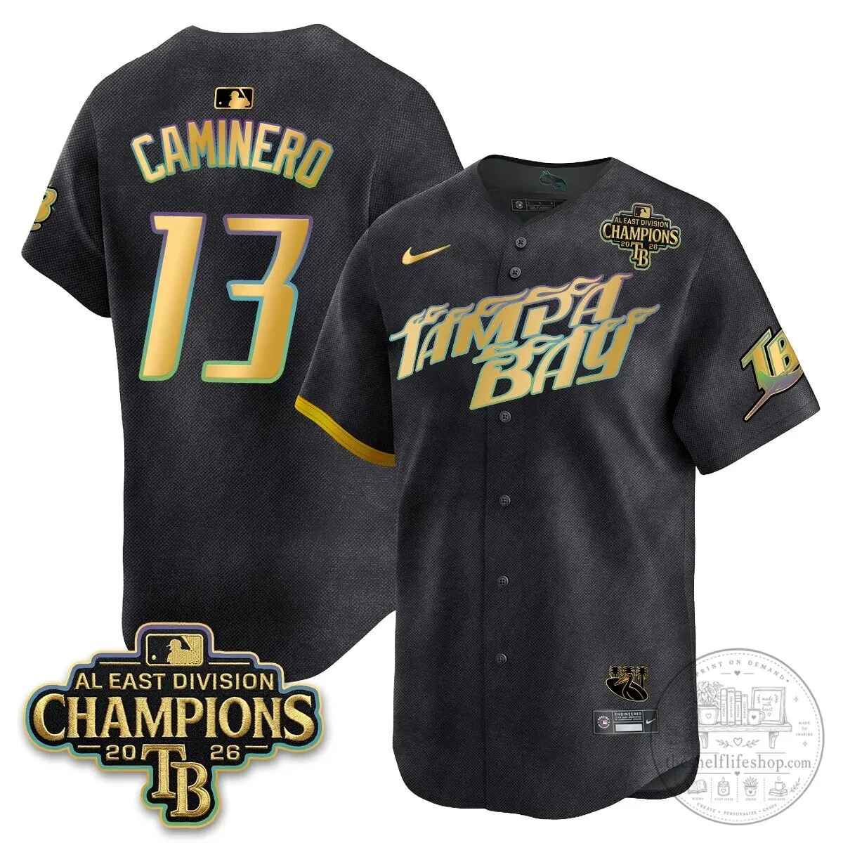 Yandy Diaz Baseball Jersey - 2026 AL East Division Champions, Tampa Bay Rays 69 Yandy Diaz Baseball Jersey - 2026 AL East Division Champions, Tampa Bay Rays