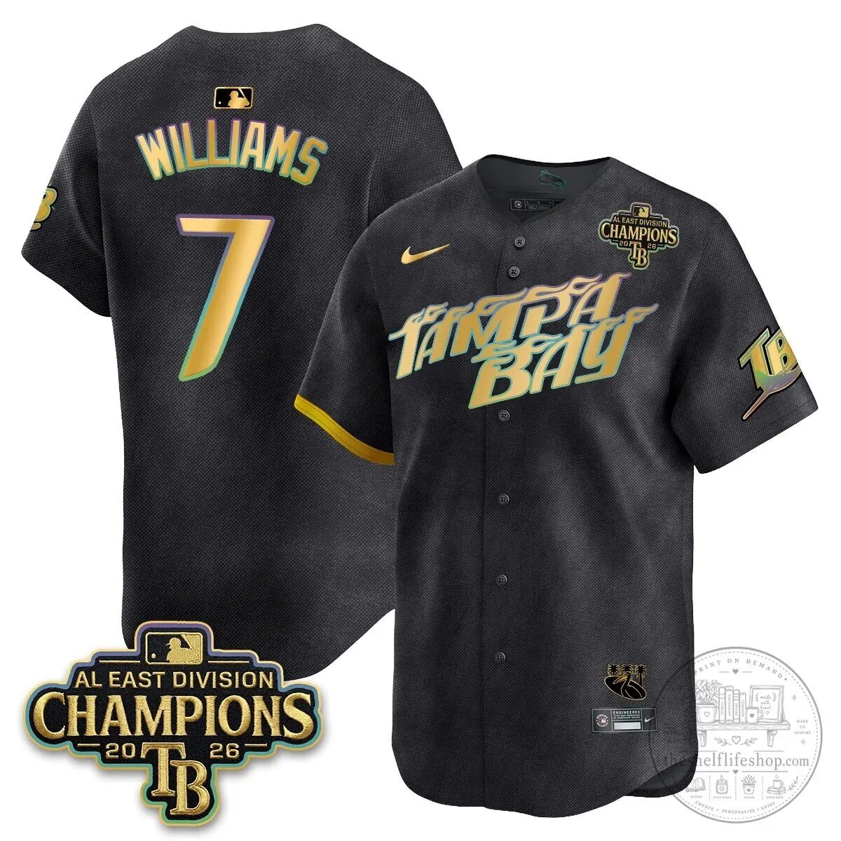 Yandy Diaz Baseball Jersey - 2026 AL East Division Champions, Tampa Bay Rays 72 Yandy Diaz Baseball Jersey - 2026 AL East Division Champions, Tampa Bay Rays