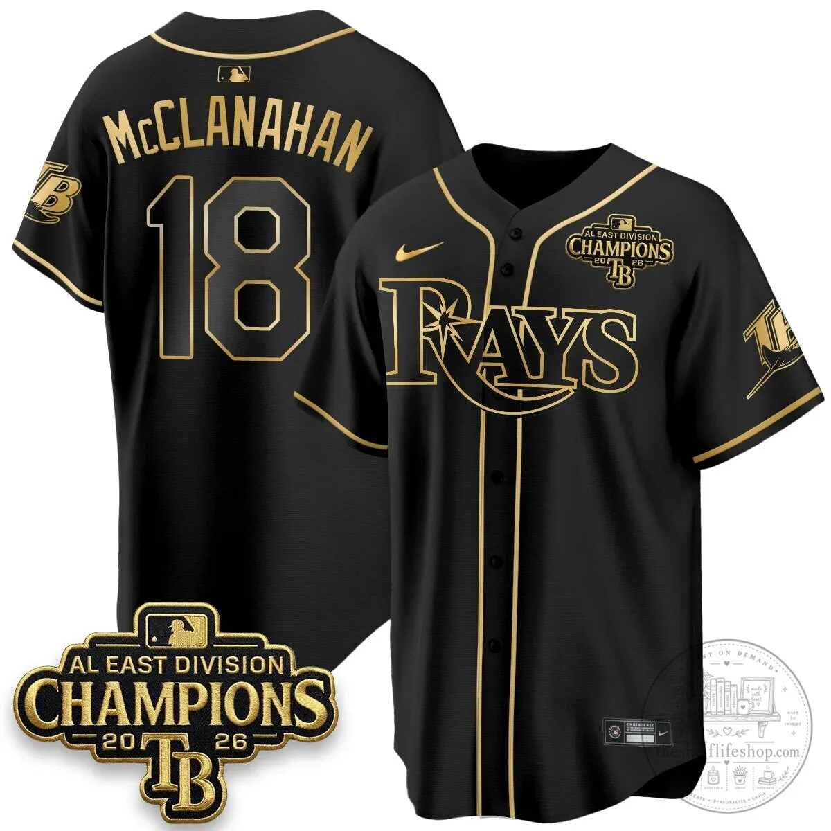Yandy Diaz Baseball Jersey - 2026 AL East Division Champions, Tampa Bay Rays 78 Yandy Diaz Baseball Jersey - 2026 AL East Division Champions, Tampa Bay Rays
