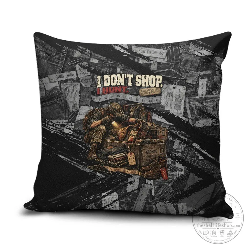 Archive Hunter The Hunt Never Ends Vintage Streetwear Grunge Collage Pillow Cover 2 Archive Hunter The Hunt Never Ends Vintage Streetwear Grunge Collage Pillow Cover