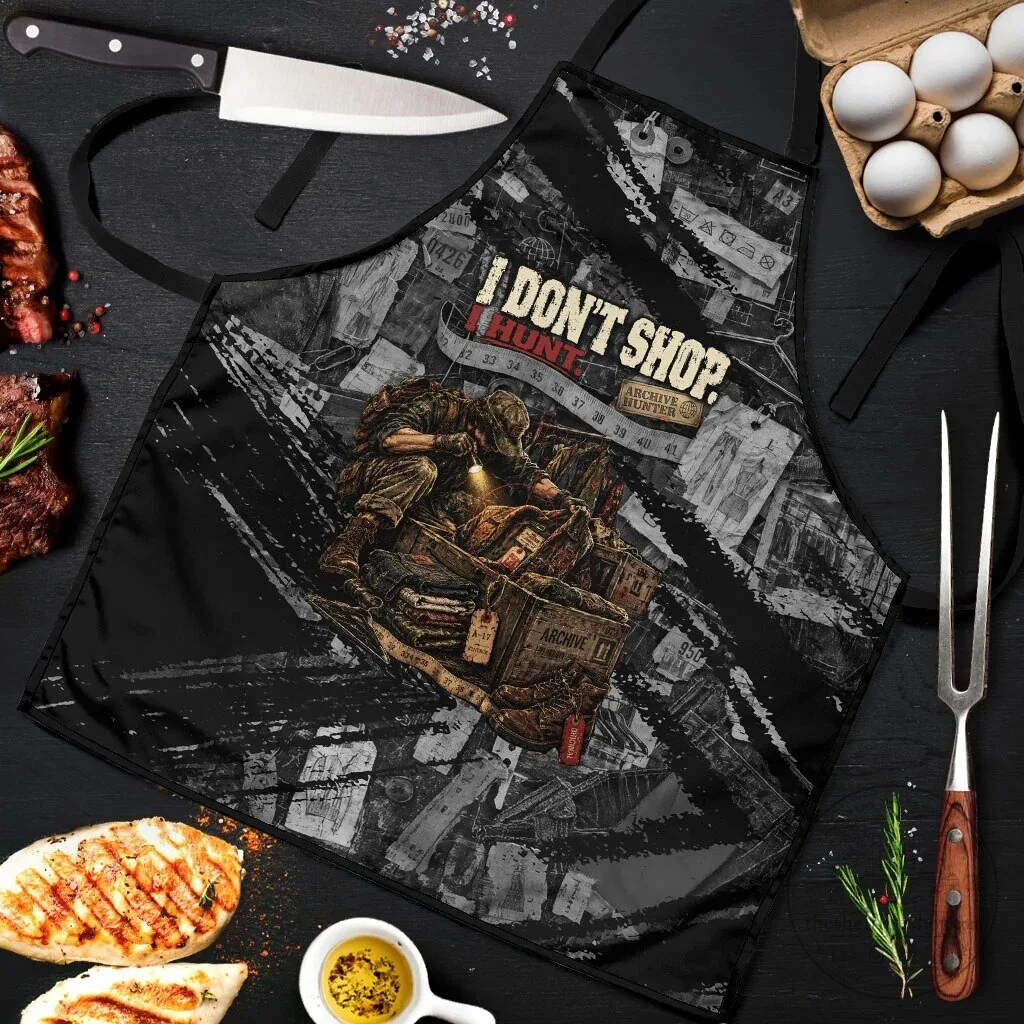 Archive Hunter I Don't Shop I Hunt Vintage Streetwear Grunge Collage Apron 11 Archive Hunter I Don
