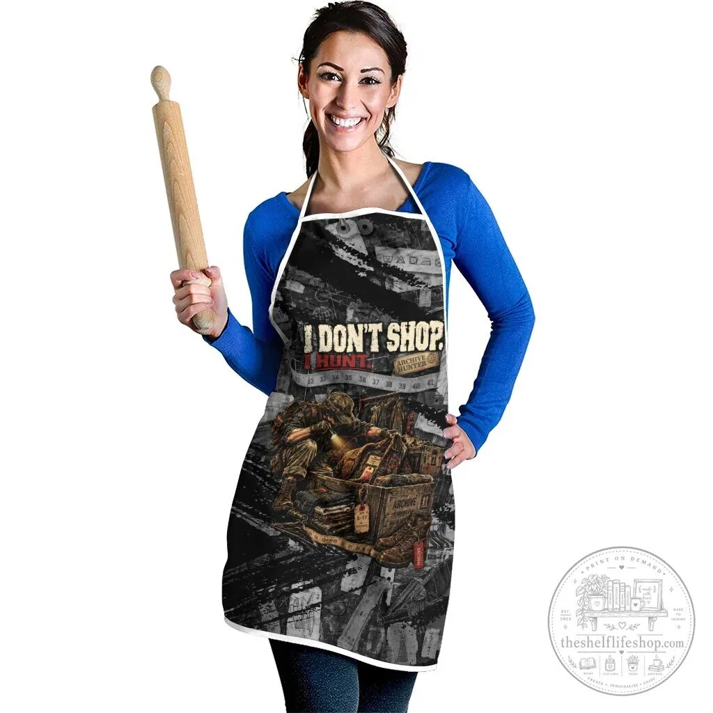 Archive Hunter I Don't Shop I Hunt Vintage Streetwear Grunge Collage Apron 12 Archive Hunter I Don