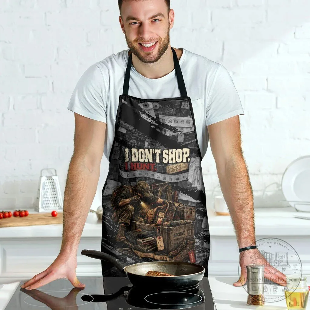 Archive Hunter I Don't Shop I Hunt Vintage Streetwear Grunge Collage Apron 14 Archive Hunter I Don
