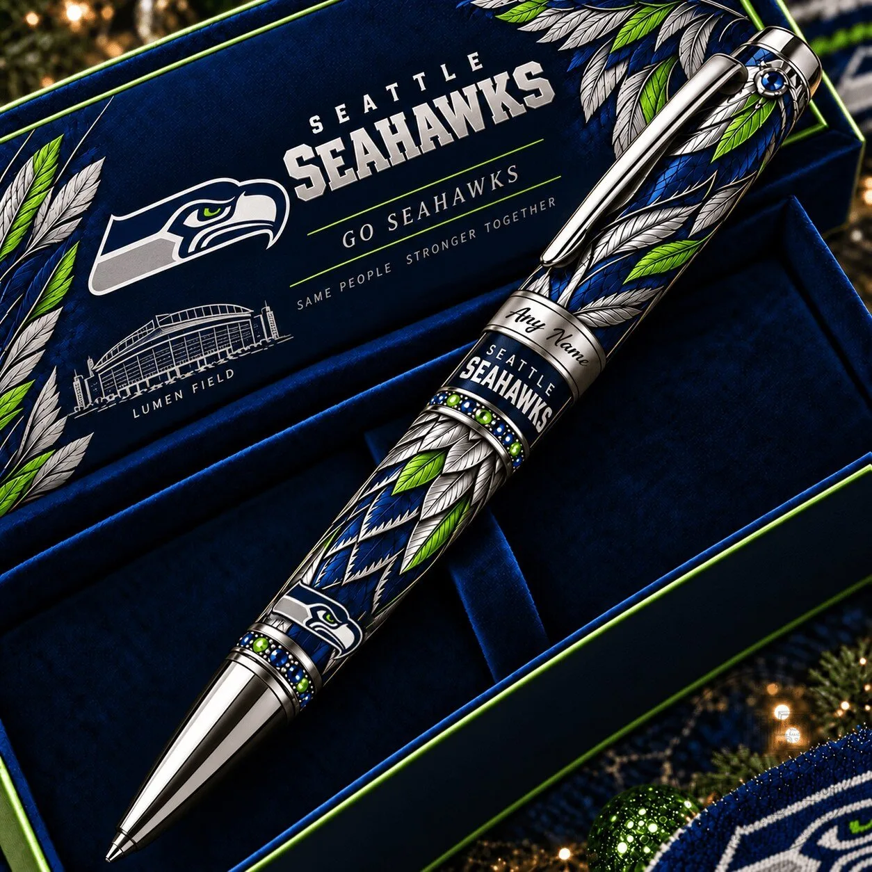 Seattle Seahawks NFL Football Team Custom Engraved Ballpoint Pen