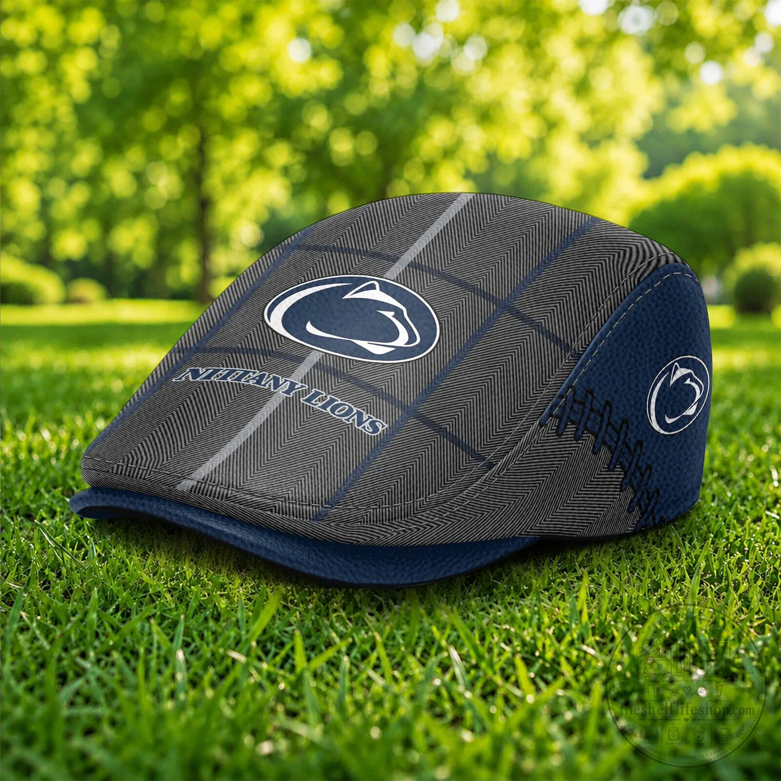 Penn State Nittany Lions NCAA Tartan Plaid Flat Cap Hat