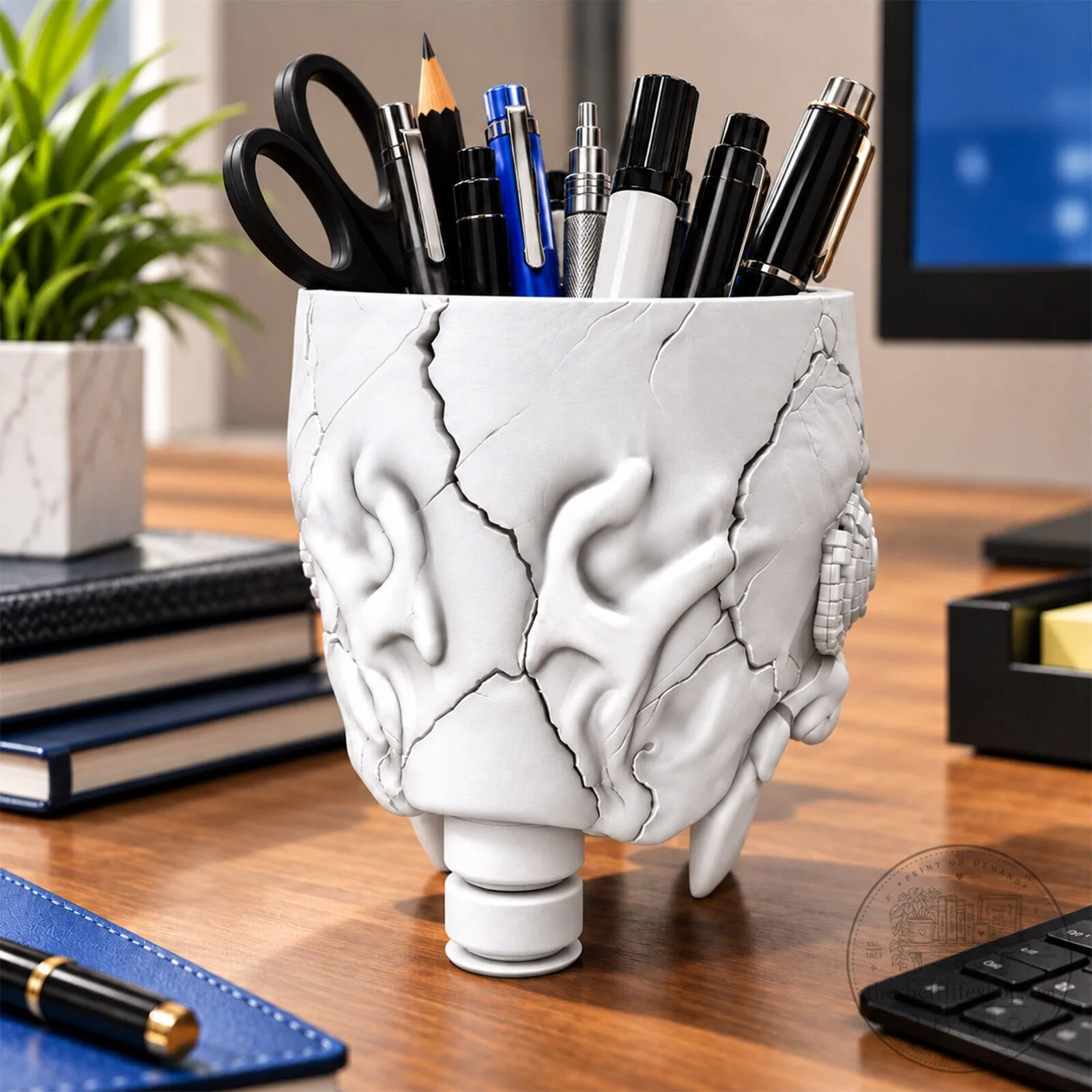 Tennessee Titans NFL Football Skull Pen and Pencil Holder Desk Organizer 15 Tennessee Titans NFL Football Skull Pen and Pencil Holder Desk Organizer