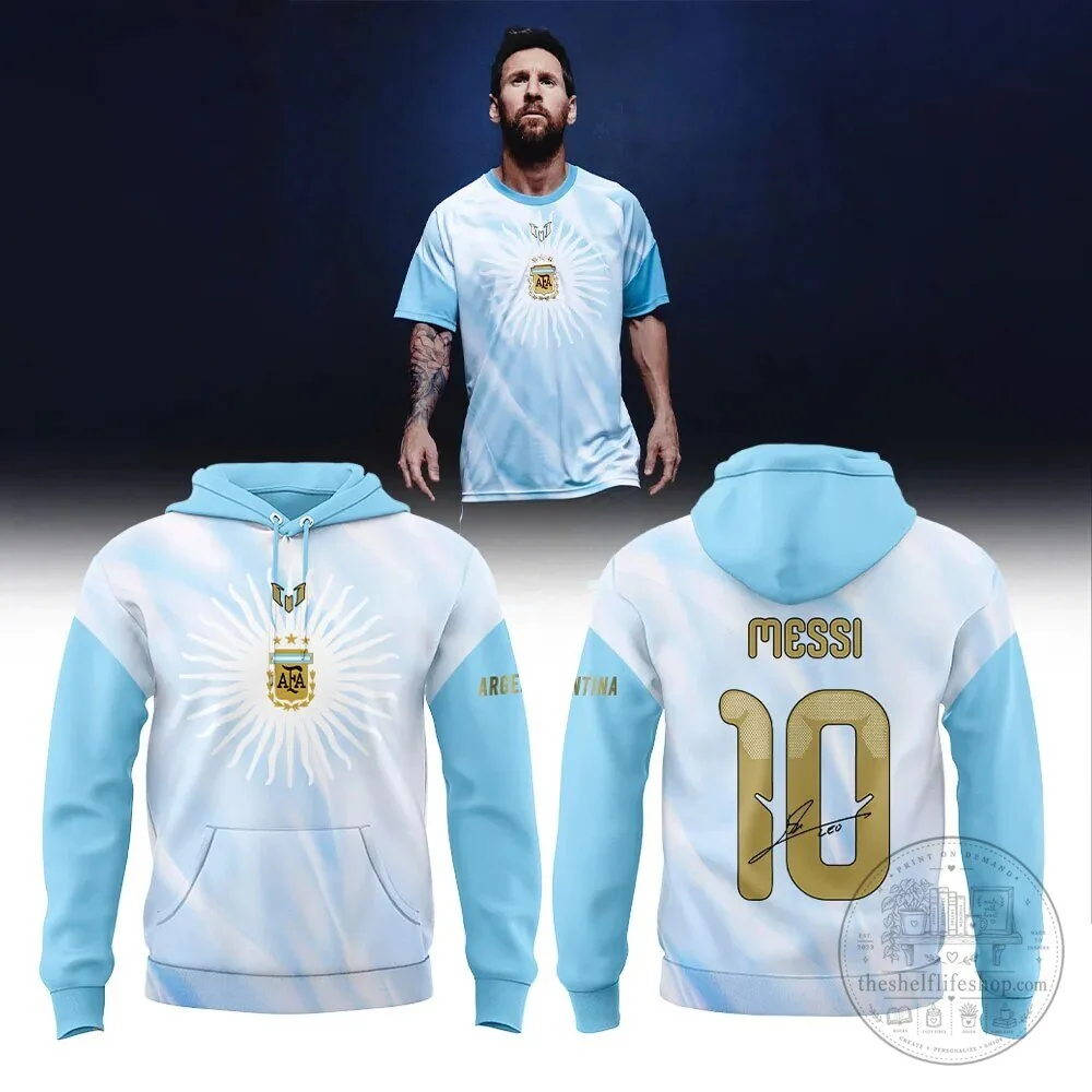 Lionel Messi Argentina National Team Soccer Fan Hoodie