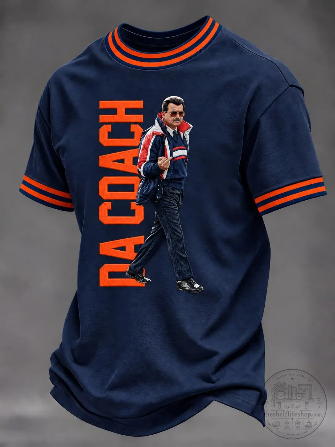 Da Coach Mike Ditka Chicago Football Legend Retro Style T-Shirt