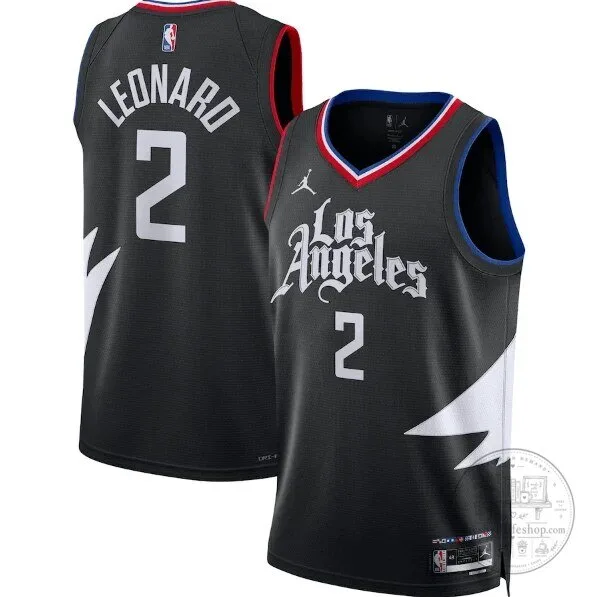 Black Basketball Jersey - Kawhi Leonard Statement Edition for Los Angeles Clippers