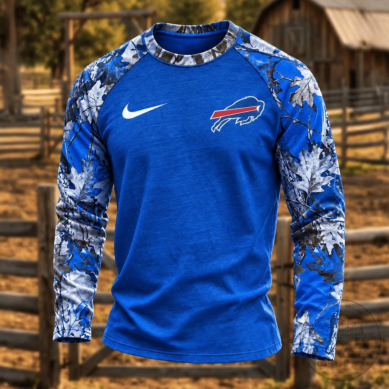 Buffalo Bills NFL Camouflage Hunting Long Sleeve T-Shirt 5 Buffalo Bills NFL Camouflage Hunting Long Sleeve T-Shirt