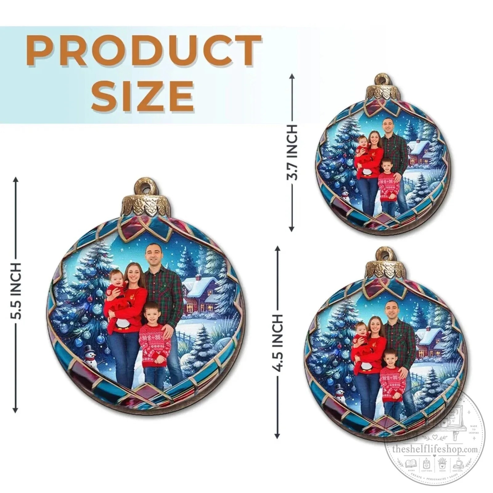 Personalized First Christmas Married Couple Photo Ornament 11 Personalized First Christmas Married Couple Photo Ornament