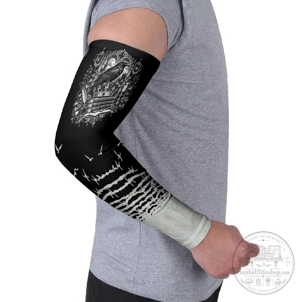 Dark Academia Raven Gothic Literature Vintage Bookish Aesthetic Arm Sleeves 8 Dark Academia Raven Gothic Literature Vintage Bookish Aesthetic Arm Sleeves