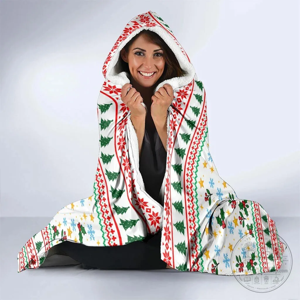 Merry and Bright Mostly Tangled Christmas Giraffe Lights Hooded Blanket 11 Merry and Bright Mostly Tangled Christmas Giraffe Lights Hooded Blanket