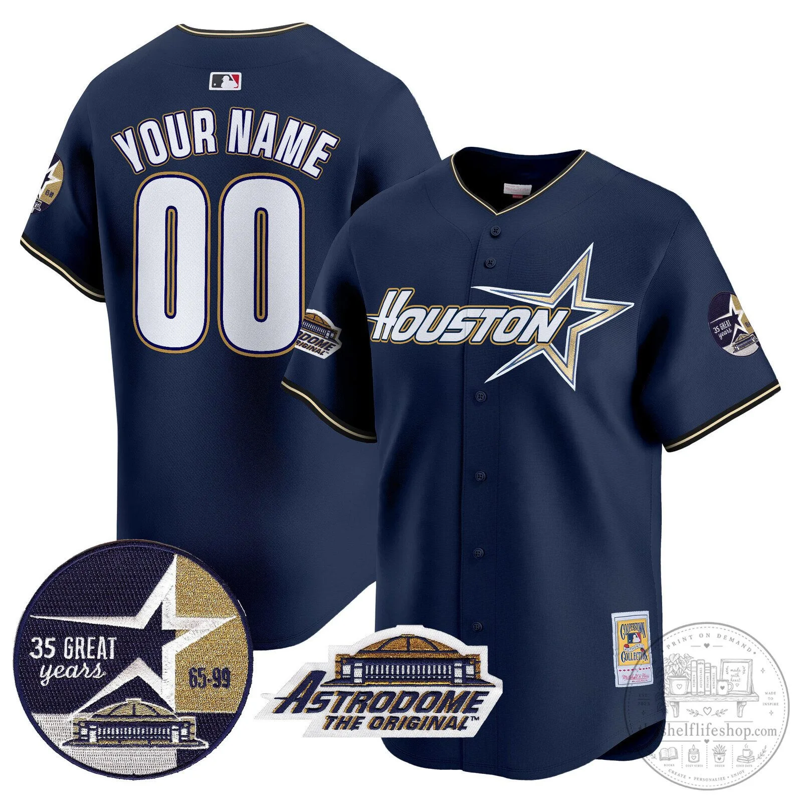 Houston Astros 1999 Throwback Astrodome Black Gold Baseball Jersey 11 Houston Astros 1999 Throwback Astrodome Black Gold Baseball Jersey