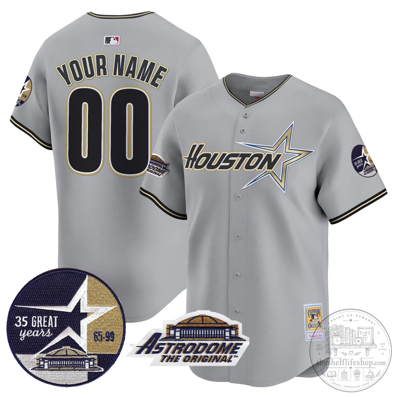 Houston Astros 1999 Throwback Astrodome Black Gold Baseball Jersey 14 Houston Astros 1999 Throwback Astrodome Black Gold Baseball Jersey