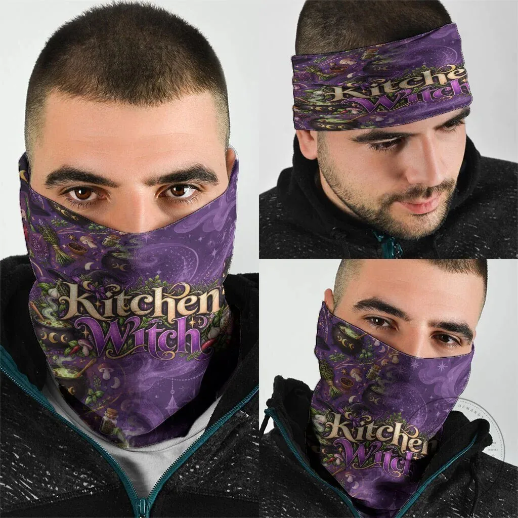 Kitchen Witch Mystical Wiccan Magic Herb Cauldron Neck Gaiter 9 Kitchen Witch Mystical Wiccan Magic Herb Cauldron Neck Gaiter