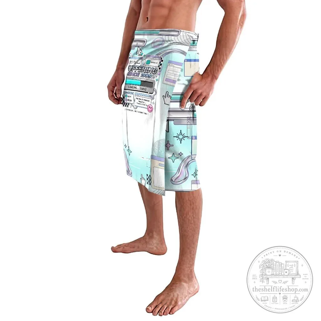 Buffering Since 1999 Y2K Retro Tech Vaporwave 90s Cyber Aesthetic Beach Towel 9 Buffering Since 1999 Y2K Retro Tech Vaporwave 90s Cyber Aesthetic Beach Towel