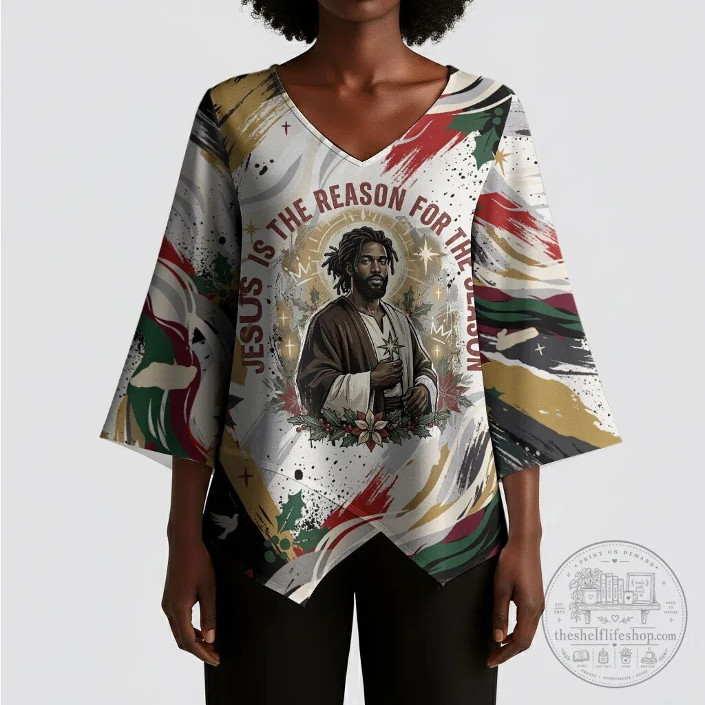 Jesus Is The Reason For The Season Christmas Religious Christian Blouse 12 Jesus Is The Reason For The Season Christmas Religious Christian Blouse