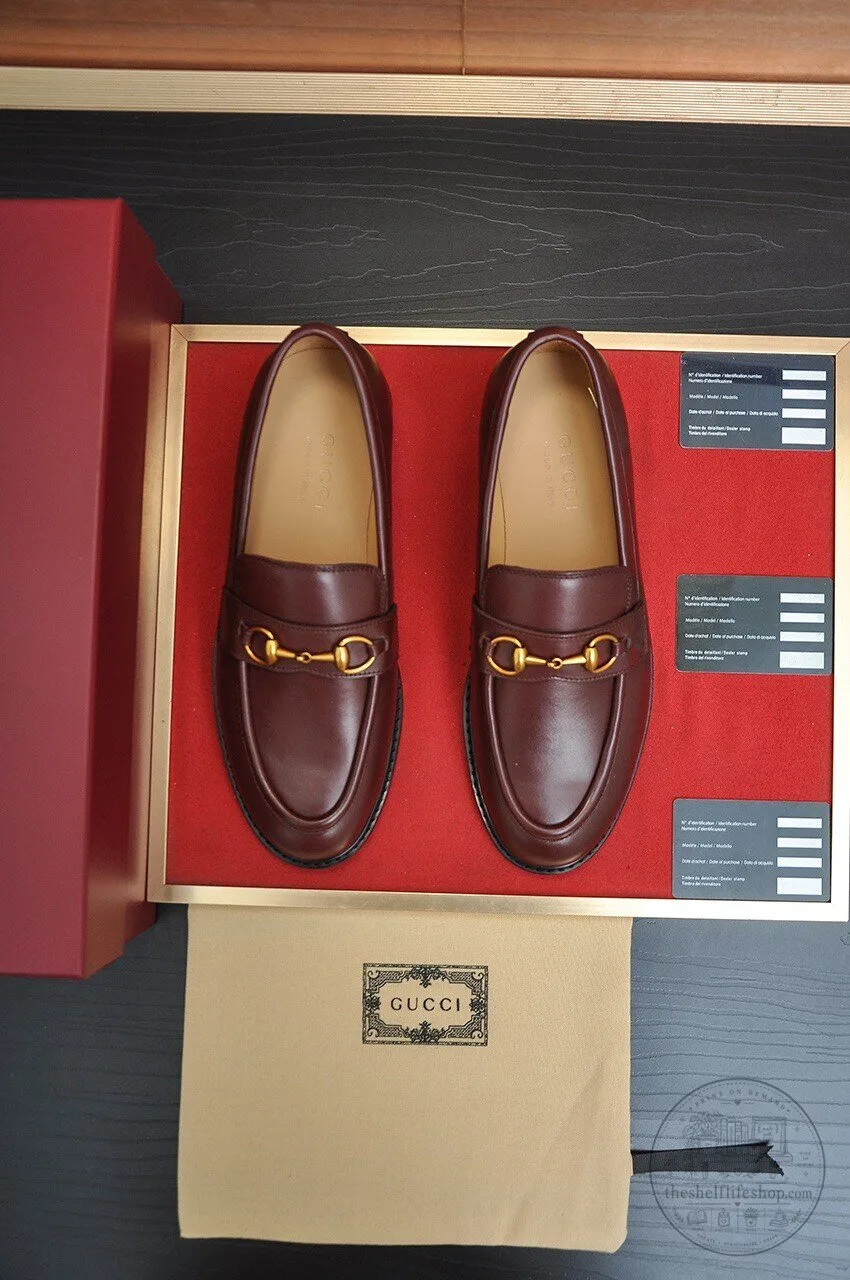 Men's Brown Leather Horsebit Loafers by Gucci 11 Men