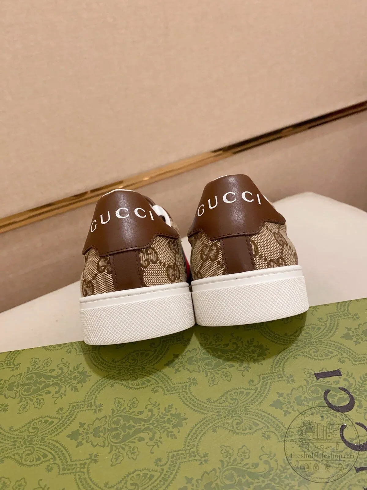 Gucci Monogram Canvas Stripe Low Top Sneakers Casual Shoes for Men and Women 12 Gucci Monogram Canvas Stripe Low Top Sneakers Casual Shoes for Men and Women