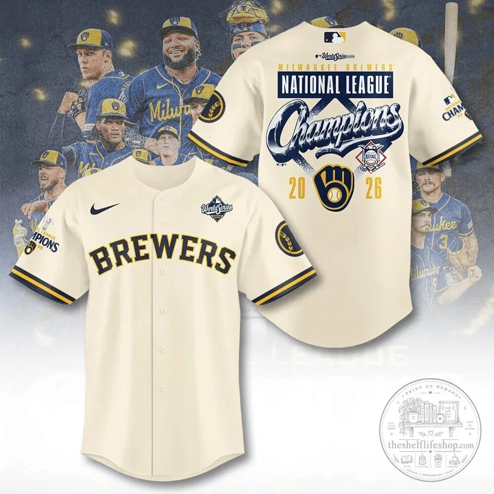 2026 Milwaukee Brewers Baseball Jersey - National League Champions Edition 6 2026 Milwaukee Brewers Baseball Jersey - National League Champions Edition