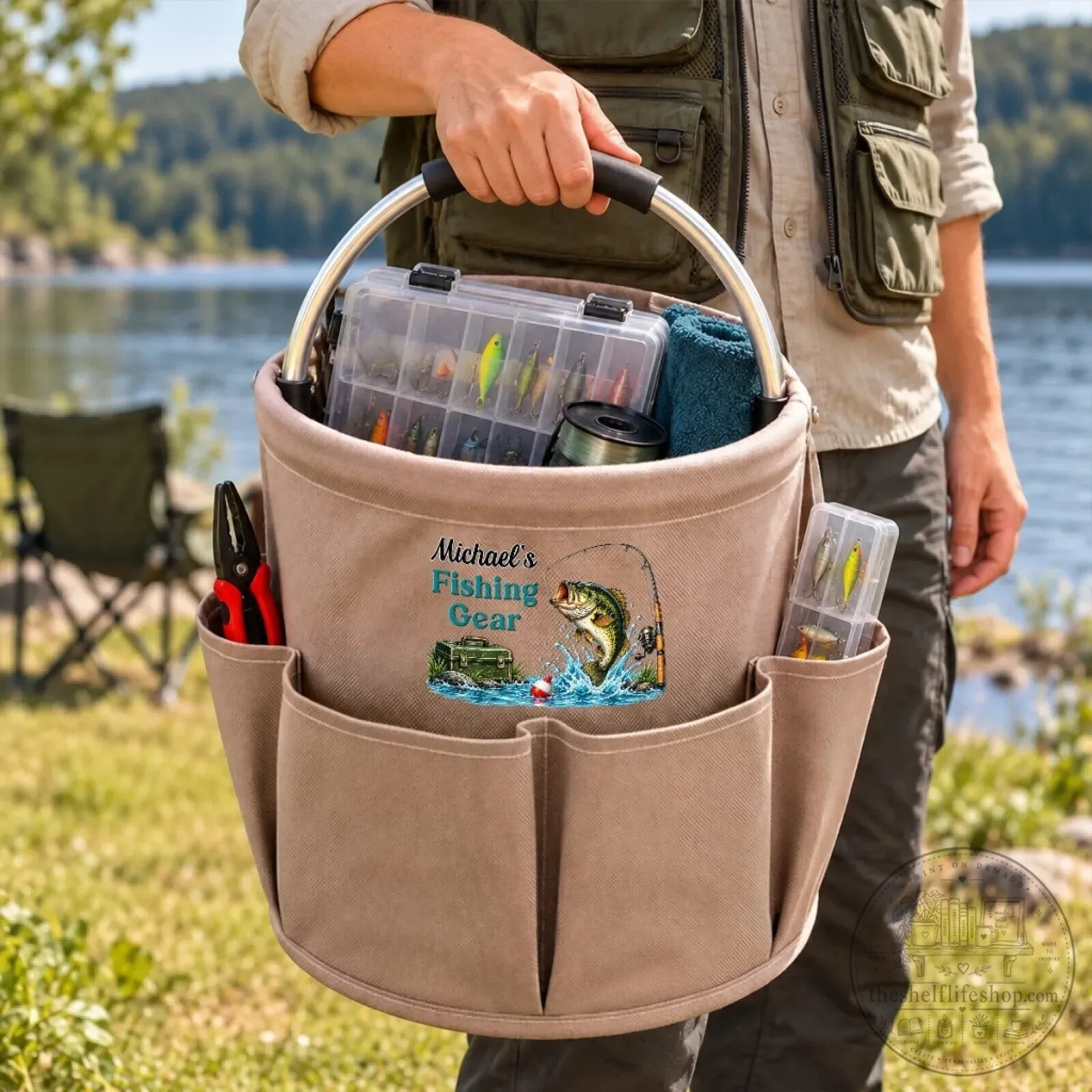 Personalized Fishing Gear Organizer Bag for Anglers 11 Personalized Fishing Gear Organizer Bag for Anglers